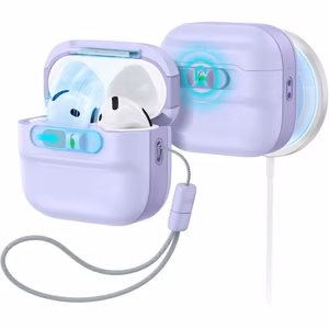 ESR Pulse HaloLock MagSafe  Apple AirPods 4 / 5 vāciņš, violets