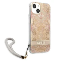 Guess GUHCP13SHFLSD iPhone 13 mini 5.4" zelta/zelta cietais apvalks Ziedu Siksniņa