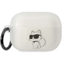 Karl Lagerfeld KLAP2HNCHTCT AirPods Pro 2 apvalks caurspīdīgs Ikonik Choupette