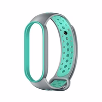 Beline siksniņa Design Mi Band 7/6/5 pelēks-zaļš /grey-green