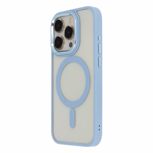 Satin Elegant Mag Case for iPhone 15 Pro Max 6,7" blue