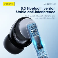 Foneng Bluetooth austiņas TWS BL152 ANC+ENC trokšņu slāpēšana melnas krāsas