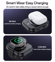 Benks Portatīvais lādētājs 5000mAh YP59 3 in 1 - Type C - magnētiskā, indukcijas 15W melna