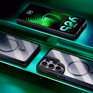 3mk Satin Armor MagCase for Samsung Galaxy S26 Ultra - caurspīdīgs melns