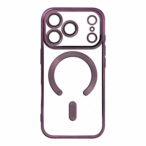 ELECTRO MAG COVER apvalks saderīgs ar Magnētisko IPHONE 17 Pro tumši violeta