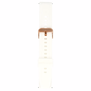 Blavec Universal watch band for W-17 Amber 18mm silicone white