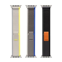 DUX DUCIS siksniņa YJ neilona Apple Watch 42 / 44 / 45 / 49 mm melna pelēka