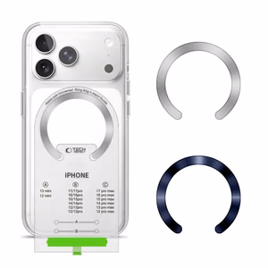 Tech-Protect MMP-210 MagSafe magnētiskais gredzens - sudraba / tumši zils - 2 gab.
