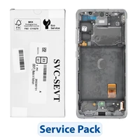 ServicePack LCD ekrāns SAMSUNG S20 FE 4G/5G G780F/G781F GH82-31329B balts