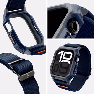 Spigen Lite Fit "Pro" apvalks Apple Watch 10 (46mm) tumši zils