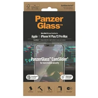 PanzerGlass īpaši plats antibakteriāls aizsargstikls ar kameras vāciņu un pozicionētāju iPhone 14 Plus / 13 Pro Max