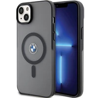 BMW Signature MagSafe macins priekš iPhone 14 Plus/15 Plus - Melns