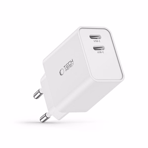 Tech-Protect C35W charger 2x USB-C PD 35W - white
