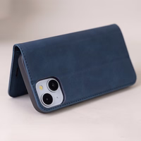 Viedais Suede maciņš for iPhone 17 6,3" tumši zils