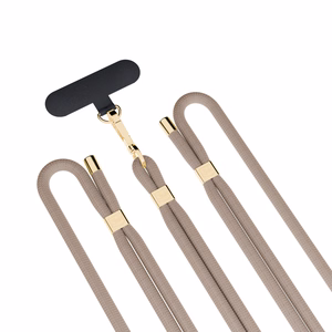 3mk EasyClip Elite tālruņa aukliņa, Taupe (zelta krāsas furnitūra)