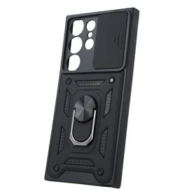 Defender Slide viedtālruņa apvalks Samsung Galaxy S23 Ultra melns