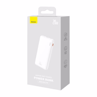 Portatīvais lādētājs Baseus Airpow 10000mAh 20W (balts)