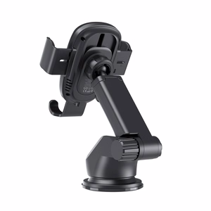 Auto lādētāja turētājs Choetech T203-F 15W Gravity Car Charger Holder Holder melns