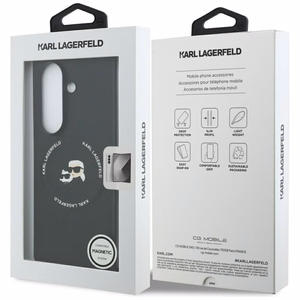KARL LAGERFELD viedtālruņa apvalks SAMSUNG Z Fold7 KLHMZFD7PSMLRKCK saderīgs ar Magnētisko (PU K&C) melns