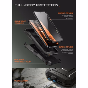 Supcase Unicorn Beetle Pro vāciņš iPhone 18 Pro Max / 17 Pro Max – melns