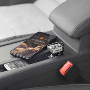 Automašīnas FM transmiters ar Bluetooth funkciju (2× USB)