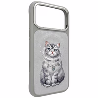 Nimmy Lucky Fashion Cat MagSafe maciņš iPhone 17 Pro pelēks