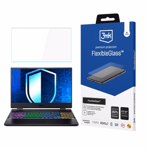 3mk FlexibleGlass (līdz 17") – datora ekrāna aizsargs modelim Acer Nitro 5 15,6"