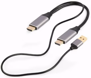 I/O adapter HDMI to DP/black A-HDMIM-DPM-01 Gembird