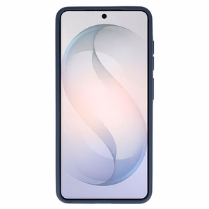 Liavec Soft Case maciņš ar metāla rāmi Samsung Galaxy S26, tumši zils
