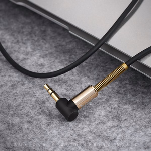 Audio adapteris Hoco UPA02 AUX 3,5mm uz 3,5mm melns