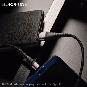 USB kabelis Hoco BX32 melns Type-C 100cm (līdz 5A)