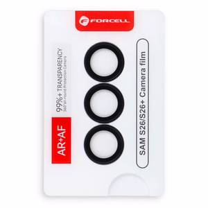 Стекло камеры для Samsung S26 Plus Forcell Premium черный