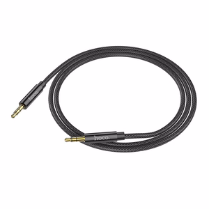 AUX kabelis Jack 3,5 mm uz Jack 3,5 mm Hoco 1 m UPA19 melns