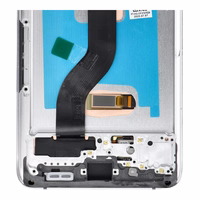 LCD ekrāns SAMSUNG S20 Plus balts SOFT OLED ar rāmi