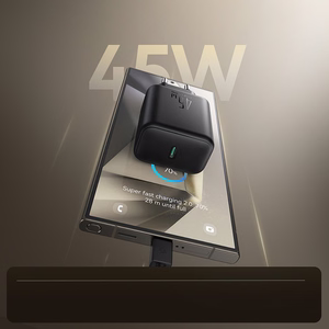 Joyroom JR-TCG13 45W GaN sienas lādētājs Samsung Ultra - melns
