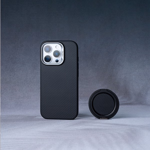 Benks Magnētiskais Armor Pro Kevlar apvalks Metāla rāmis 600D (D065) Iphone 16 Pro melns (Kameras vadības poga)