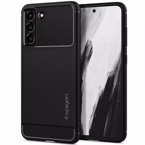 Spigen Rugged Armor viedtālruņa apvalks Samsung Galaxy S21 FE - matēta melna