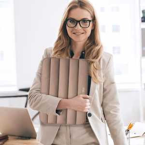 Tech-Protett pūkains portatīvā datora maiss 13–14 – brūns