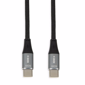 iBOX IKUTC USB-C kabelis 60W 1m melns