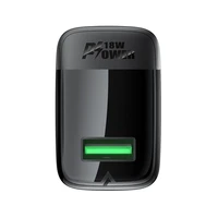 Acefast A90 lādētājs GaN USB-A QC 18W - melns