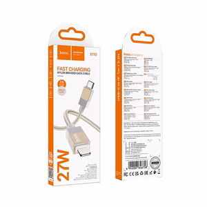 Kabelis USB C uz Lightning Hoco PD 27W 1 m X110 zelta