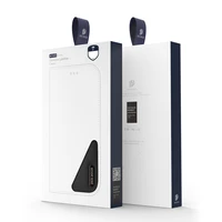 Dux Ducis Hivo ādas atveramais apvalks no dabīgās ādas ar karšu un dokumentu maciņu iPhone 14 Plus, melns