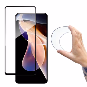 Wozinsky Pilns pārklājums Flexi Nano stikla plēve rūdītais stikls ar rāmi Xiaomi Redmi Note 11 Pro + / 11 Pro caurspīdīgs