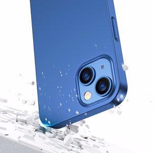 Joyroom 360 Full Чехол передняя и задняя крышка для iPhone 13 + закалённое стекло синий (JR-BP927 blue)