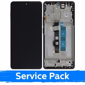 LCD displejs saderīgs ar Xiaomi Poco M6 Pro 4G / Redmi Note 13 Pro 4G ar rāmi / melns (zils) / (Service Pack)