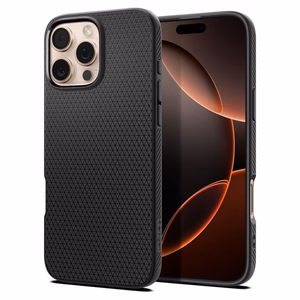Spigen Liquid Air viedtālruņa apvalks iPhone 16 Pro Max - melns