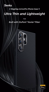 Benks Magnētiskais Armor Pro Kevlar apvalks viedtālrunim Samsung Galaxy S24 Plus (0041) 600D - melns