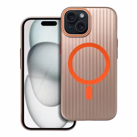 Viedtālruņa apvalks SIMPLY saderīgs ar MagSafe IPHONE 15 titāna desert krāsa