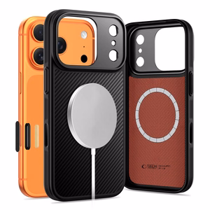 Tech-Protect Kevlar Aramid MagSafe Чехол для iPhone 17 Pro - чёрный