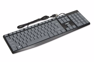 iBOX Eris USB tastatūra, pelēka/melna